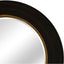 Essentials	Mirror Collection Round Convex Mirror Black/Gold