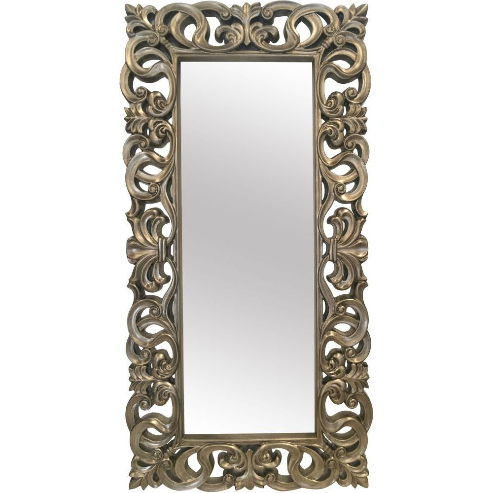 Essentials	Mirror Collection Ornate Leaner Mirror Silver