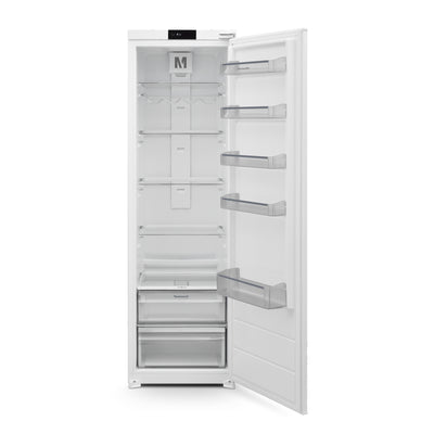 Montpellier MITL294 Integrated Tall Larder Fridge – 294 L, E-Rated, LED Touch Control, Humidity Control, Reversible Door
