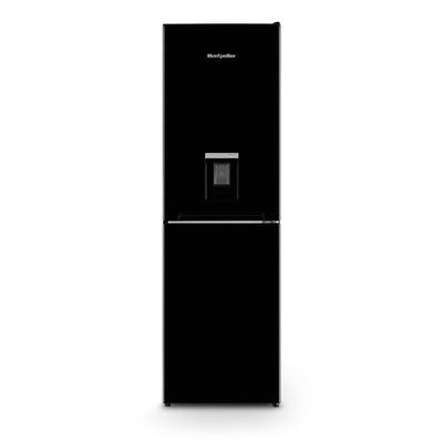 Montpellier Domestic Appliances Ltd MLF1770KWD 55CM Black Fridge Freezer - Water Dispenser