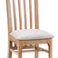 Decor Furniture SLAT BACK CHAIR FABRIC SEAT (PAIR)