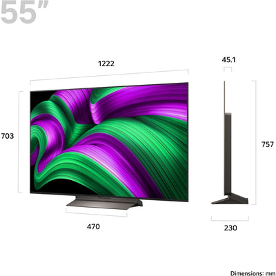 LG OLED55C56LB 55" OLED evo 4K Smart TV with AI Processor & Dolby Atmos