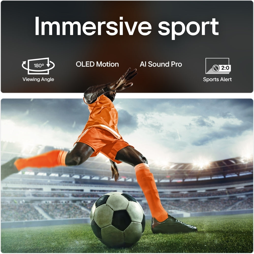 LG OLED55C56LB 55" OLED evo 4K Smart TV with AI Processor & Dolby Atmos