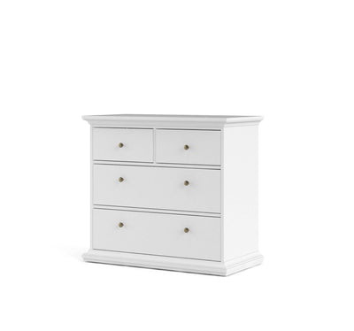 Paris Chest of 4 Drawers - White