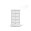 Paris Chest of 5 Drawers - White