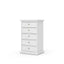 Paris Chest of 5 Drawers - White