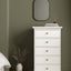 Paris Chest of 5 Drawers - White