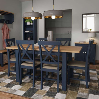 Essentials	RA Dining Blue 1.2M Extending Table