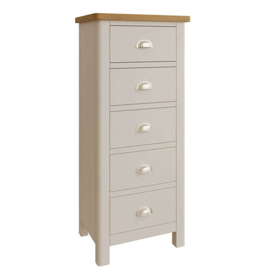 Essentials	RA Bedroom 5 Drawer Narrow Chest Truffle