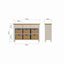 Essentials	RA Dining 3 Drawer 6 Basket Unit Truffle
