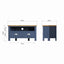 Essentials	RA Dining Blue Corner TV Unit