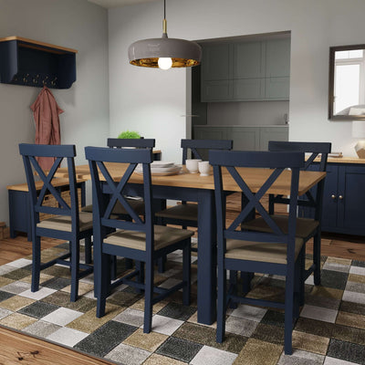 Essentials	RA Dining Blue Flip Top Table