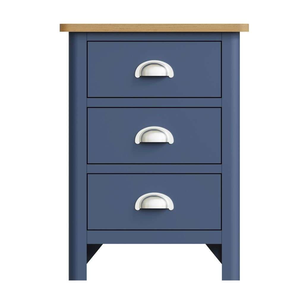 Essentials	RA Bedroom Blue 3 Drawer Bedside