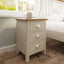 Essentials	RA Bedroom 3 Drawer Bedside Truffle