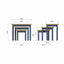 Essentials	RA Dining Blue Nest Of 3 Tables