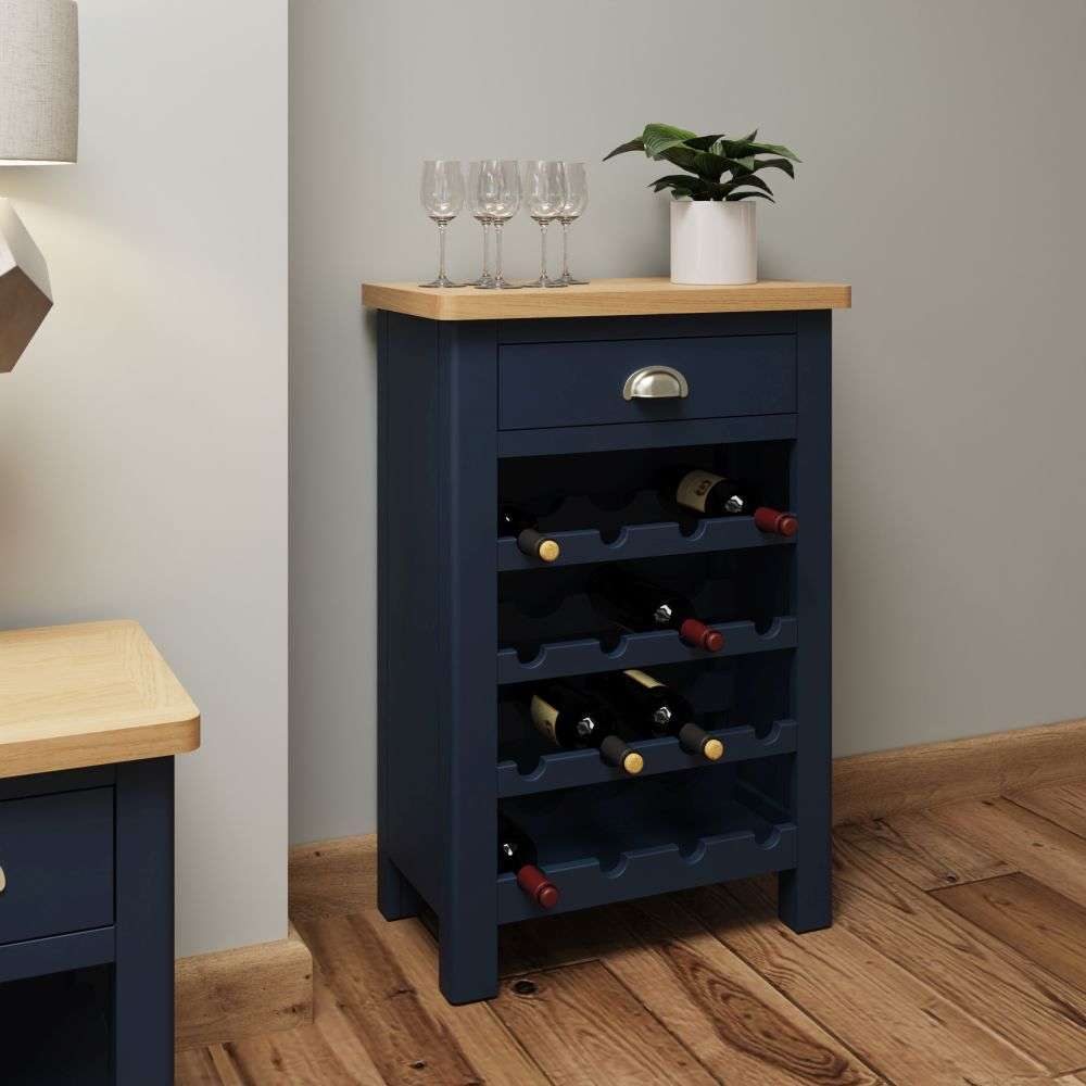 Essentials	RA Dining Blue Wine Cabinet