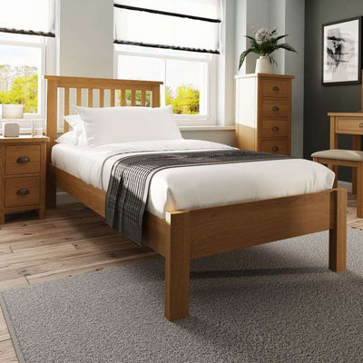 Essentials	RAO Bedroom	3'0 Bed Rustic Oak