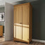 Essentials 2 Door Full Hanging Wardrobe - Finish: Oak
