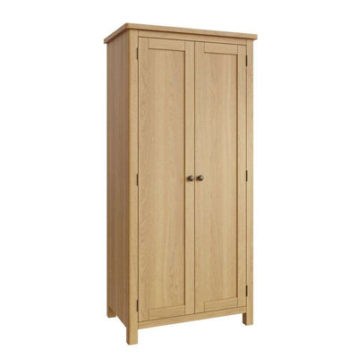 Essentials	RAO Bedroom	2 Door Full Hanging Wardrobe Rustic Oak