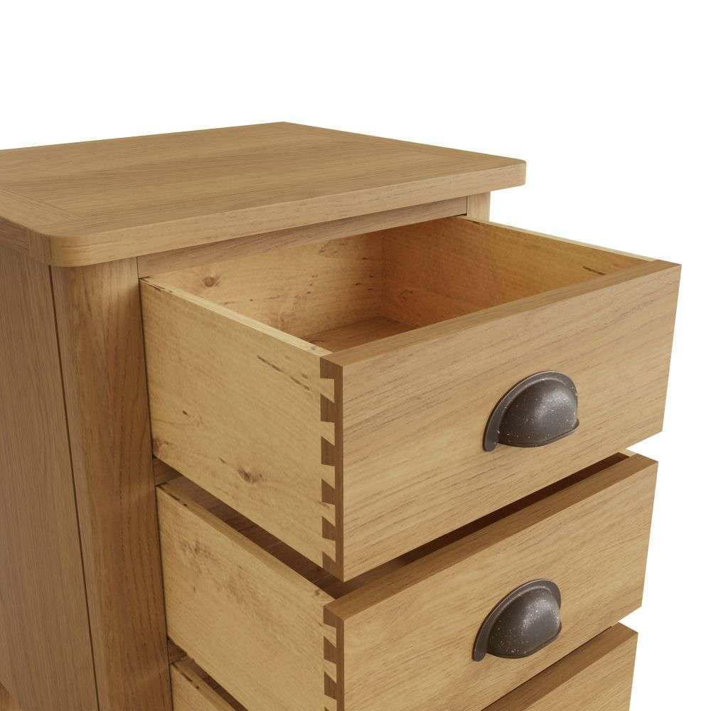 Essentials	RAO Bedroom	3 Drawer Bedside Cabinet Rustic Oak