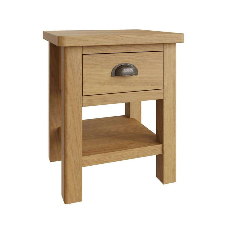 Essentials	RAO Dining 1 Drawer Lamp Table