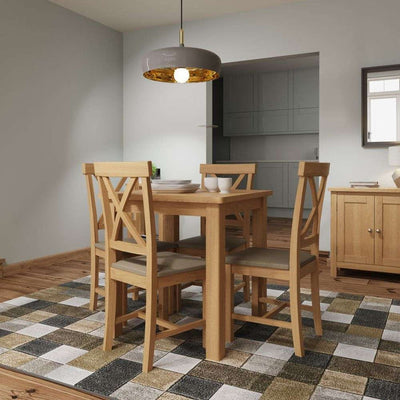 Essentials	RAO Dining Fixed Top Table Rustic Oak