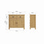Essentials	RAO Dining Sideboard Rustic Oak