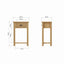 Essentials RAO Dining Telephone Table Rustic Oak