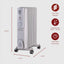 Rediffusion REDA07S9 2000W White Oil Filled Heater
