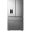 Hisense RF749N4SWSE American Fridge Freezer – Stainless Steel | Non-Plumbed Water Dispenser | Total No Frost | E Energy Rated | Premium Side-by-Side Design