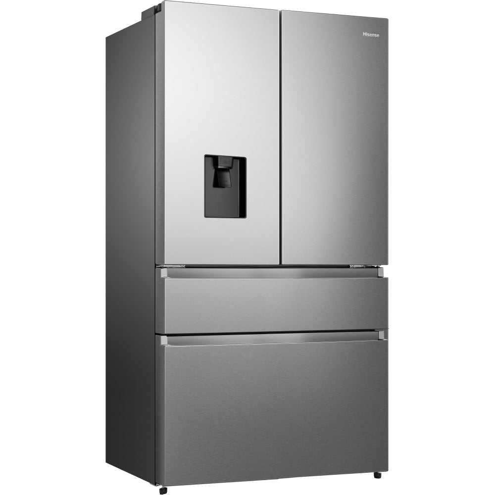 Hisense RF749N4SWSE American Fridge Freezer – Stainless Steel | Non-Plumbed Water Dispenser | Total No Frost | E Energy Rated | Premium Side-by-Side Design
