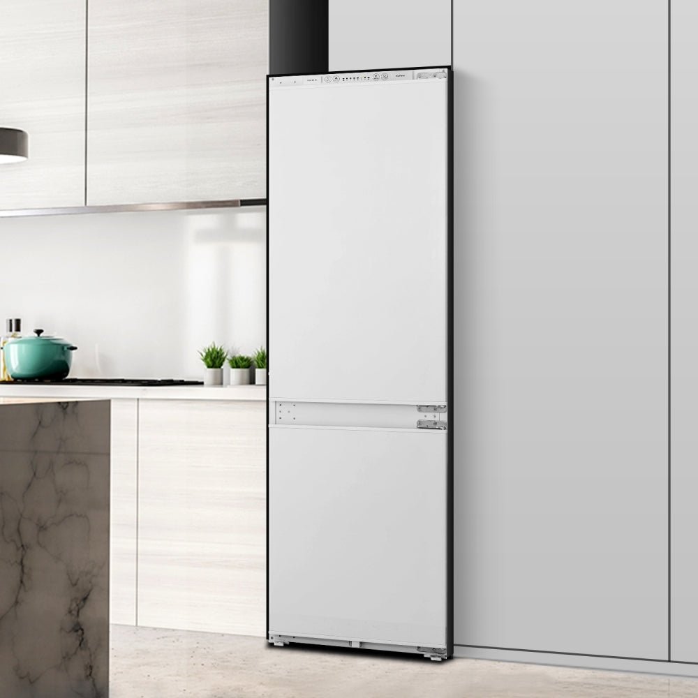Hisense RIB312F4AWE 177cm High 70/30 Integrated Frost Free Fridge Freezer with Sliding Door Fixing Kit - White - E Rated