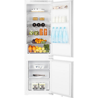 Hisense RIB312F4AWE 177cm High 70/30 Integrated Frost Free Fridge Freezer with Sliding Door Fixing Kit - White - E Rated