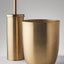 OurHouse Toilet Brush and Bin Set Brass