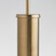 OurHouse Toilet Brush and Bin Set Brass