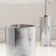 OurHouse Toilet Brush and Bin Set Chrome