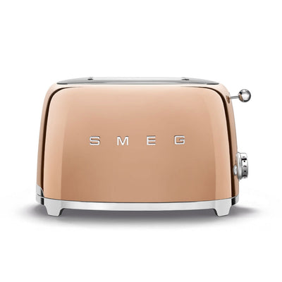 SMEG 50's Retro Style TSF01RGUK 2-Slice Toaster - Rose Gold