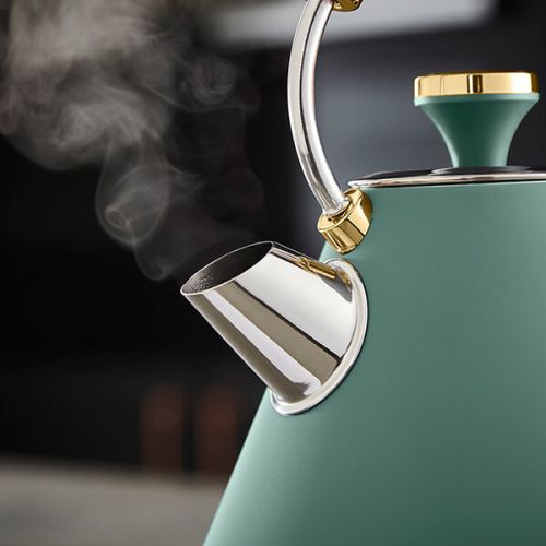 Tower Cavaletto 3Kw 1.7 Litre Pyramid Kettle - Jade & Champagne Gold - T10044JDE