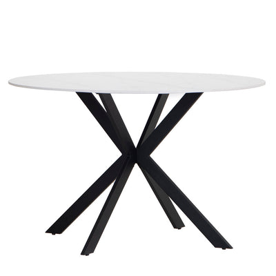 1.2m Round White Sintered Stone Table - T4-12RT-W