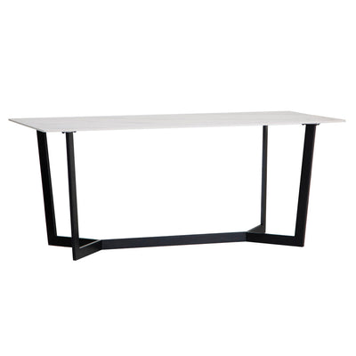 1.8m White Sintered Stone Dining Table - T6-18T-W