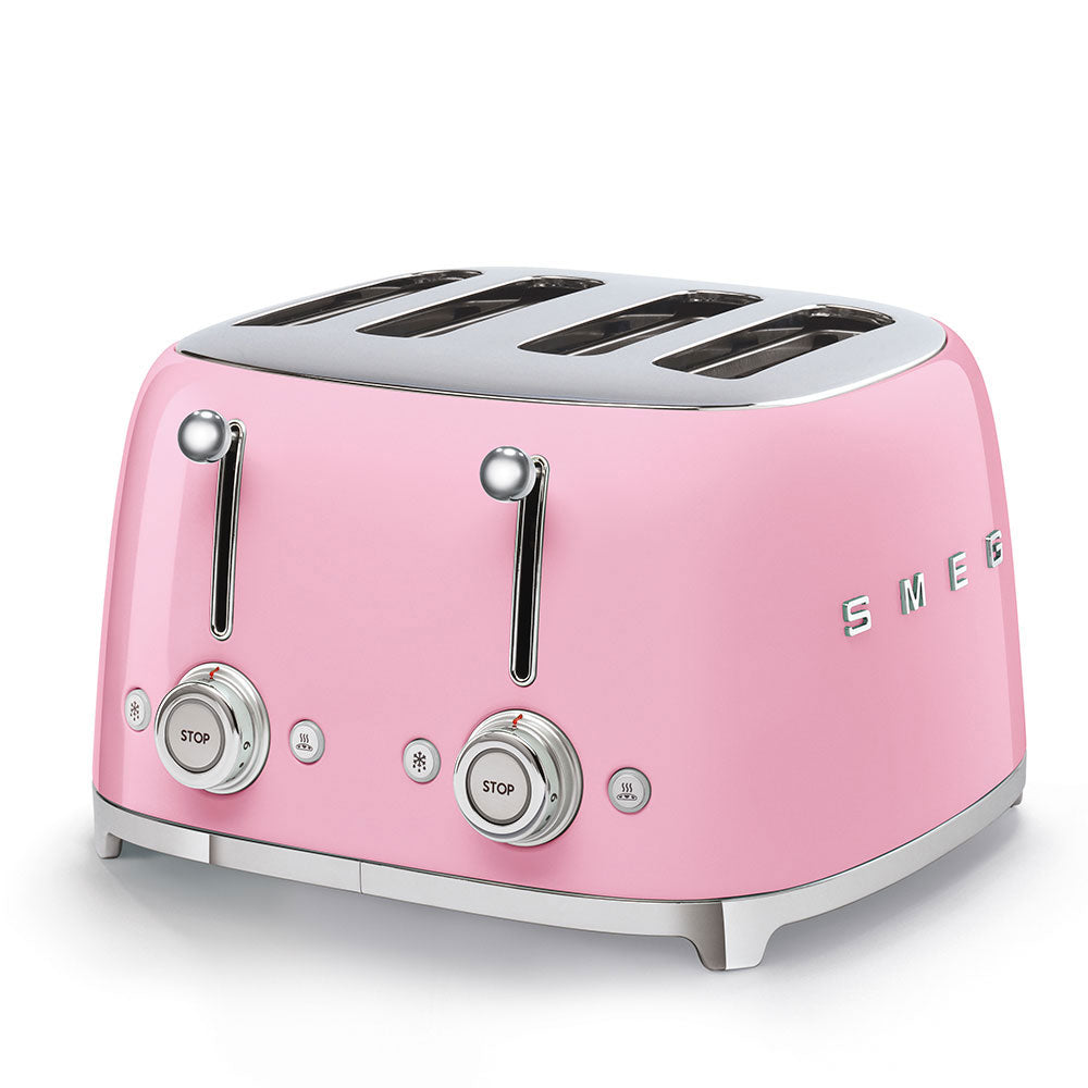 SMEG 50's Retro Style TSF03PKUK 4-Slice Toaster - Pink