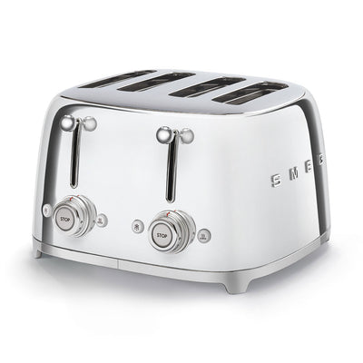 SMEG 50's Retro Style TSF03SSUK 4-Slice Toaster - Stainless Steel