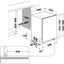 Indesit D2IHD526 Fully Integrated Dishwasher - 14 Place Settings
