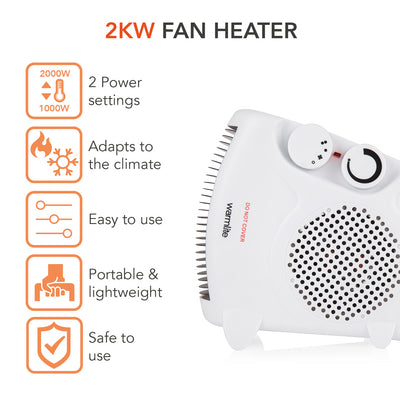 WARMLITE 2000W Fan Heater