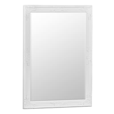 Essentials	Mirror Collection White Wooden Mirror	White Painted Wooden Frame