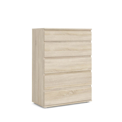 Nova 5 Drawer Wide Chest - Oak