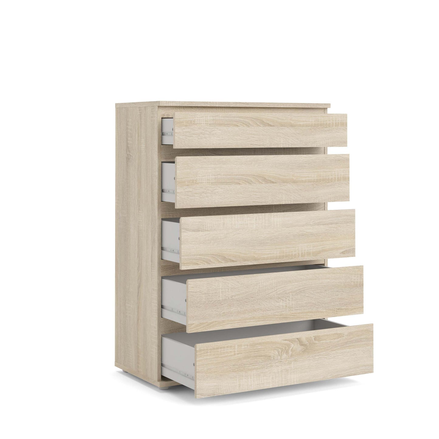 Nova 5 Drawer Wide Chest - Oak