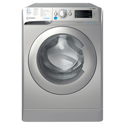 Indesit Push&Go BWE 81496X SV UK 8kg Washing Machine with 1400 rpm - Silver - A Rated