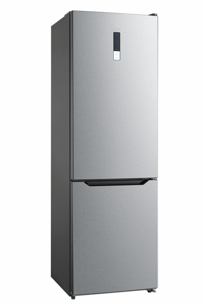 Midea MDRB424FGD02O Freestanding Fridge Freezer, Frost Free, Electronic Control, 310L, 60/40 Split, 224L Fridge+86L Freezer, Energy Saving, 59.5cm Wide, Inox