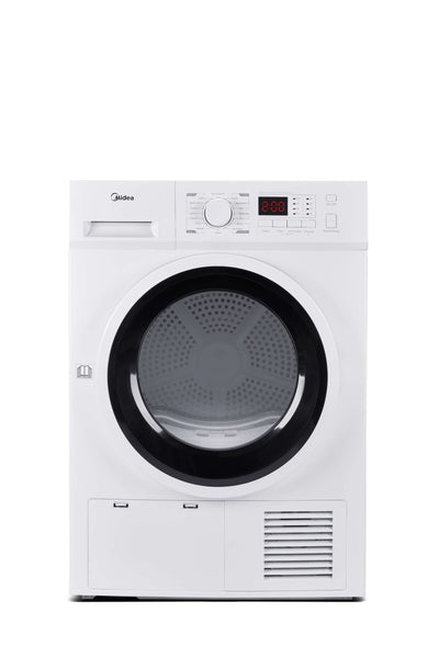 Midea MDG09EH80 8kg Freestanding Heat Pump Dryer, Energy Efficient A++, 16 Programs, Auto-Dry, Anti-Crease, Delay Start, Child Lock, White – Large Capacity Laundry Dryer